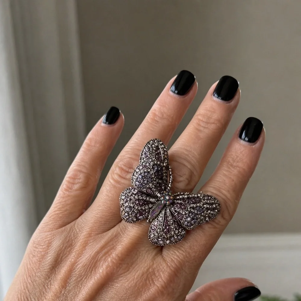 Cache Butterfly Statement Ring  (BR333/5) - Picture 2 of 9